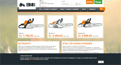 Desktop Screenshot of bmi-as.stihl-viking.dk